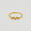 Anillo Espiga Trenzada 0.8gr / T7 1/4 / Oro Amarillo 18K *