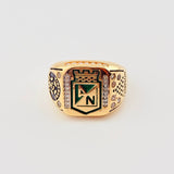 Anillo Atletico Nacional 12.8gr / T10 / Oro Amarillo 18K *