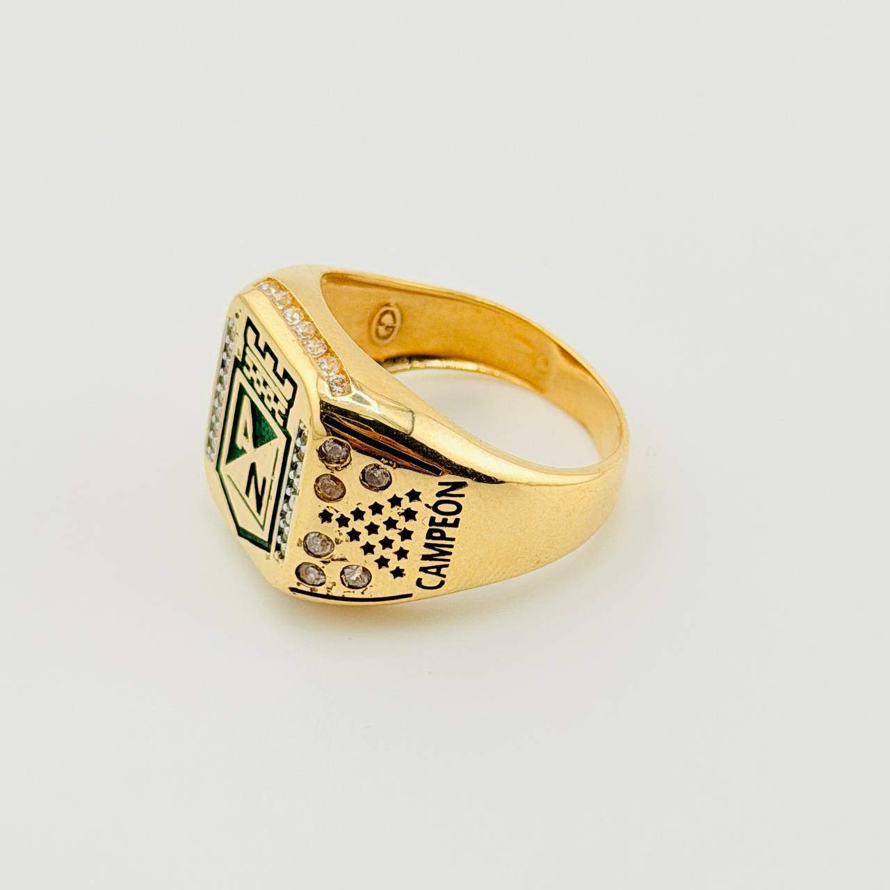 Anillo Atletico Nacional 12.8gr / T10 / Oro Amarillo 18K *