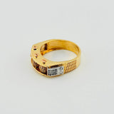 Anillo Bolas De Fuego 12.6gr / T10 1/2 / Dos Oros Amarillo Blanco 18K *