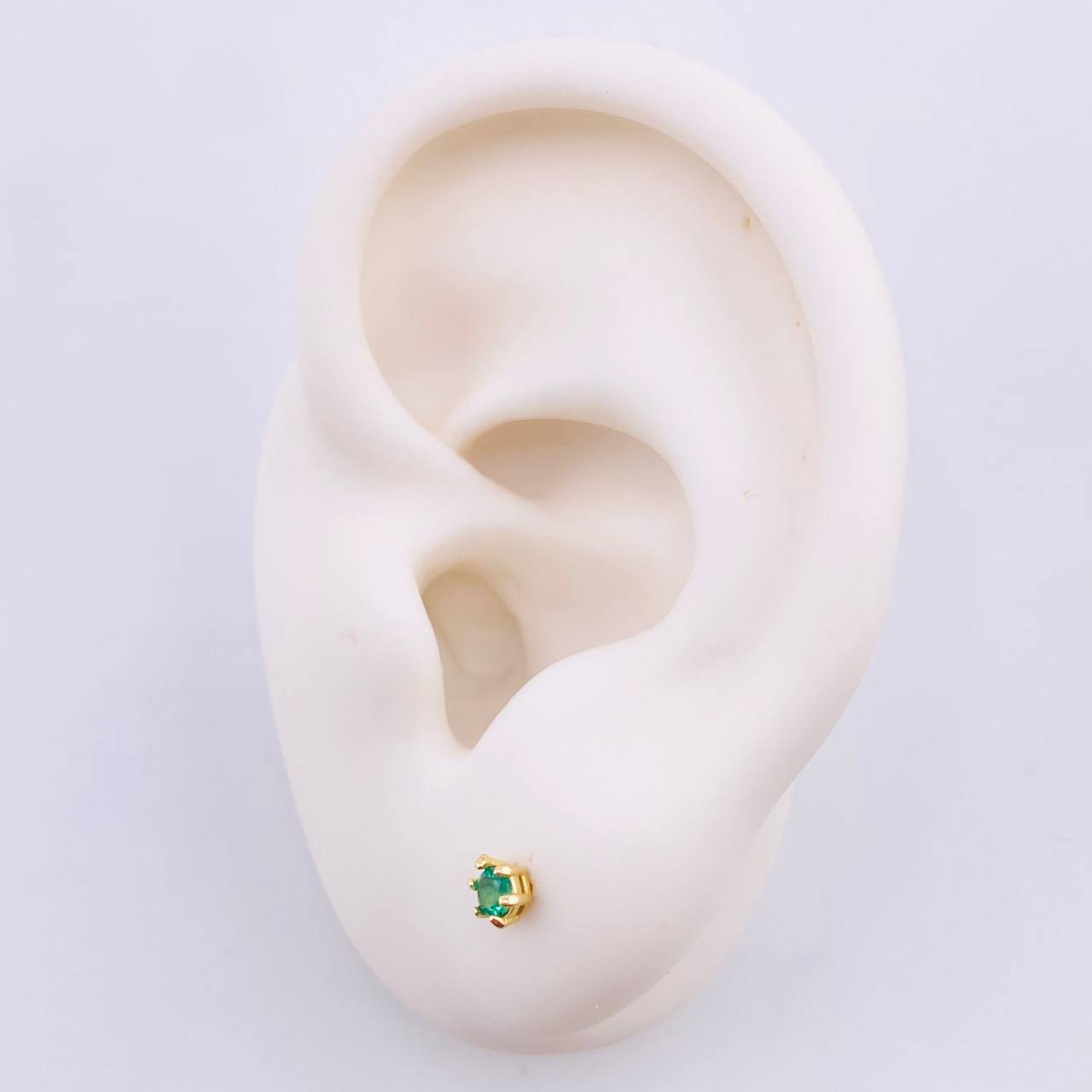 Topos Cesta Esmeraldas 30pts 0.95gr / 4mm Oro Amarillo 18K ©