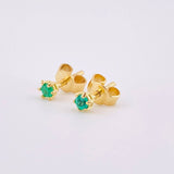 Topos Cesta Esmeraldas 30pts 0.9gr / 3mm Oro Amarillo 18K ©