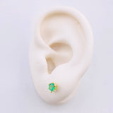 Topos Seis Garras Esmeraldas 49pts 1.45gr / 5.2mm Oro Amarillo 18K ©