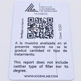 Topos Flor Trebol Esmeraldas 50pts 3.25gr / 8mm Oro Amarillo 18K ©