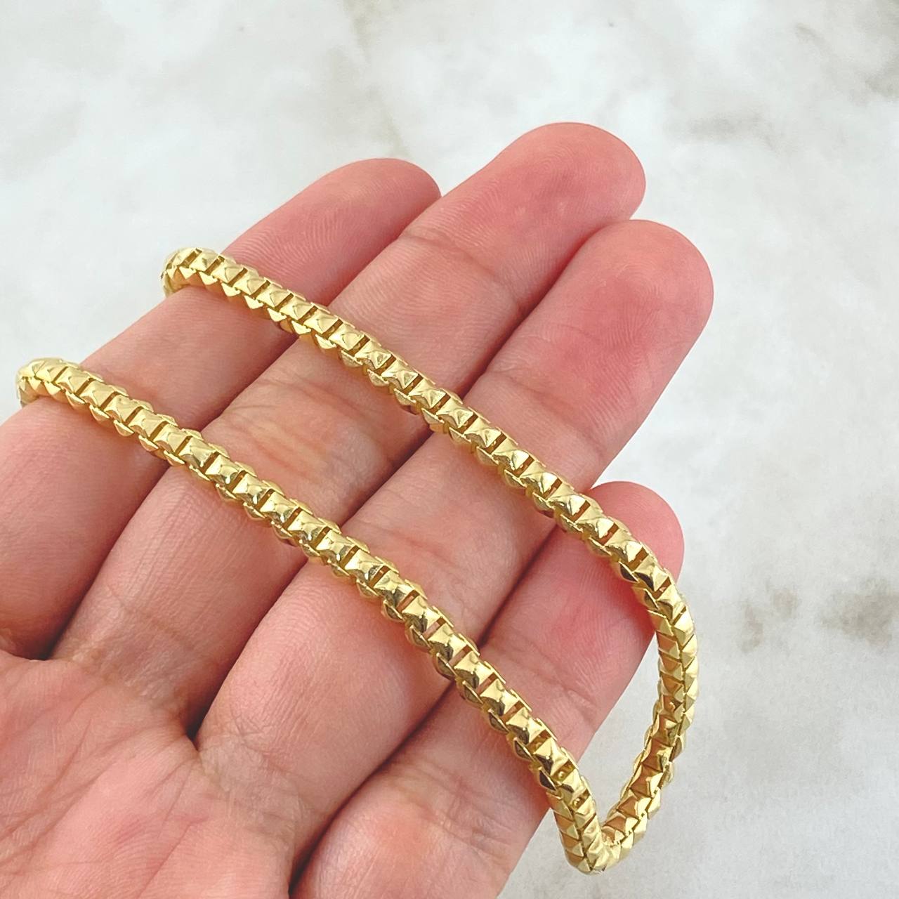 Cadena Veneciana Cubicular 23.85gr / 65cm / Oro Amarillo +4 18K (Oferta) ©