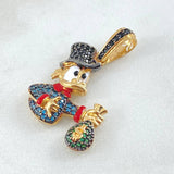 Dije Pato Bolsa Dinero 5.4gr / 3.5cm / Oro Amarillo 18K