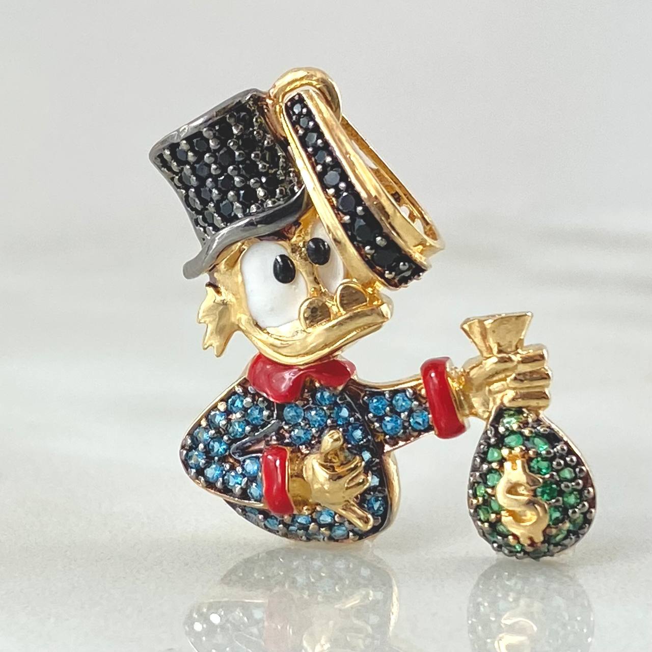 Dije Pato Bolsa Dinero 5.4gr / 3.5cm / Oro Amarillo 18K