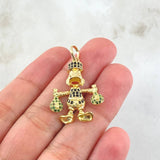 Dije Pato Bolsa Dinero 4.4gr / 3cm / Oro Amarillo 18K