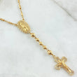 Rosario Virgen de Guadalupe Cruz Florentina 15.75gr / 65cm / Oro Amarillo 18K