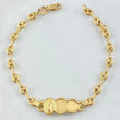 Pulso Bebé GC Placa Nube 2.15gr / 15cm / Oro Amarillo 18K *