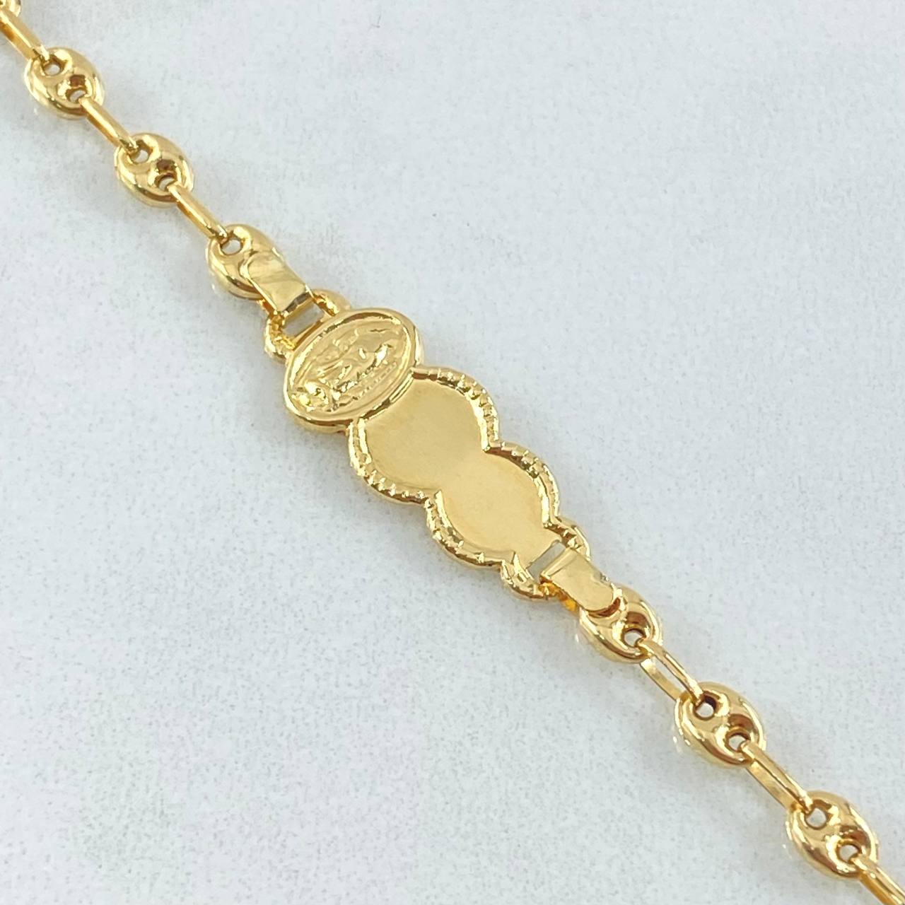 Pulso Bebé GC Placa Nube 2.15gr / 15cm / Oro Amarillo 18K *