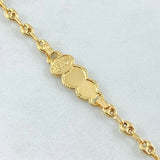 Pulso Bebé GC Placa Nube 2.15gr / 15cm / Oro Amarillo 18K *