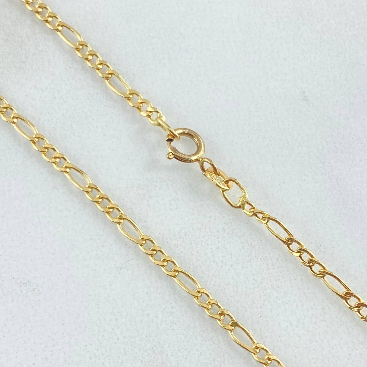 Cadena Figaro 1.55gr / 50cm / Oro Amarillo +1 18K *