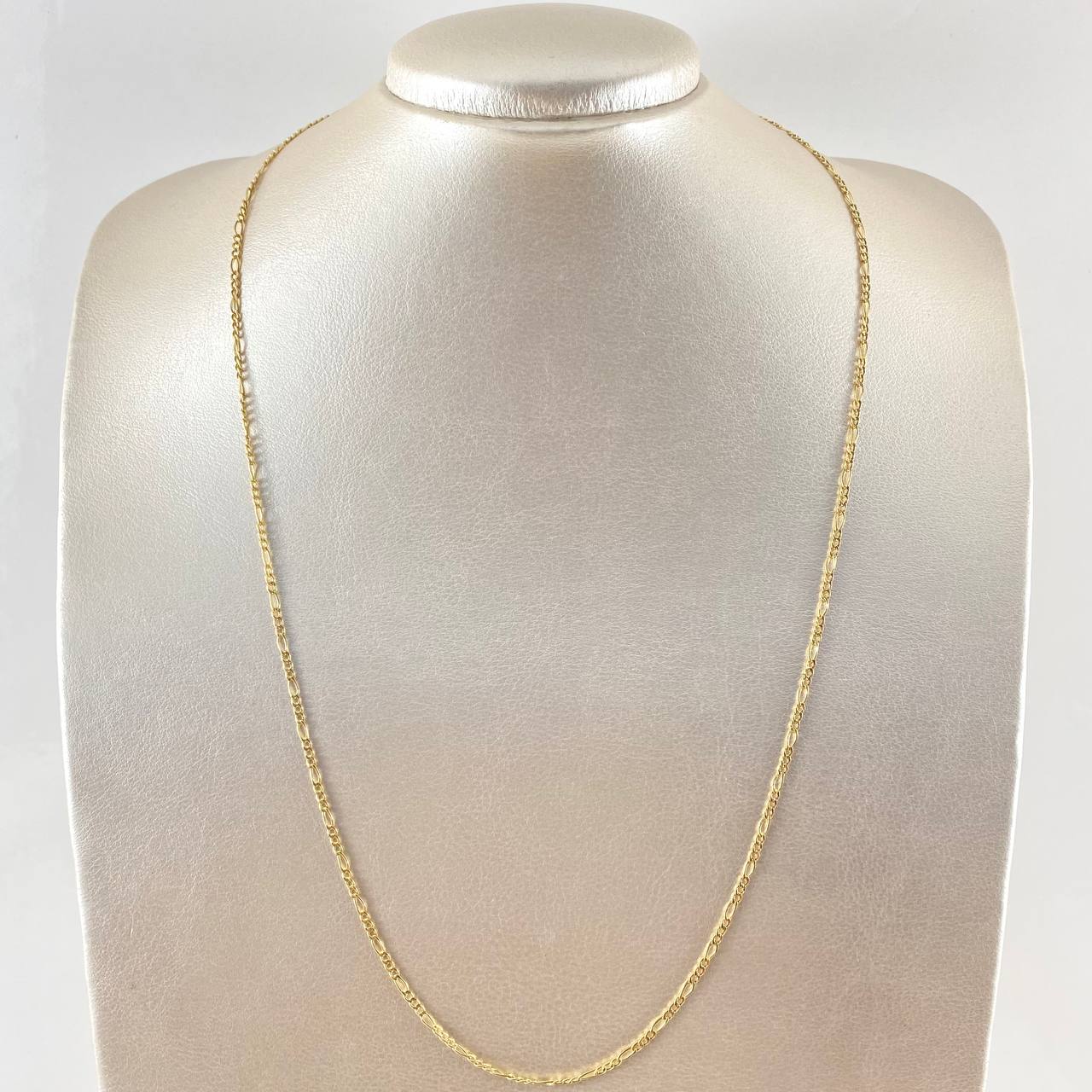 Cadena Figaro 1.95gr / 60cm / Oro Amarillo +1 18K *