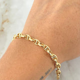 Pulso Escalera Volga 7.75gr / 21.5cm / 5.5mm Oro Amarillo +3 18K