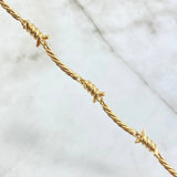 Pulso Alambre de Púas 26.85gr / 21cm / 3.5mm-7.2mm Oro Amarillo 18K