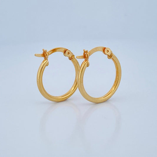 Candongas Jass 1.8gr / 2cm / Oro Amarillo 18K &