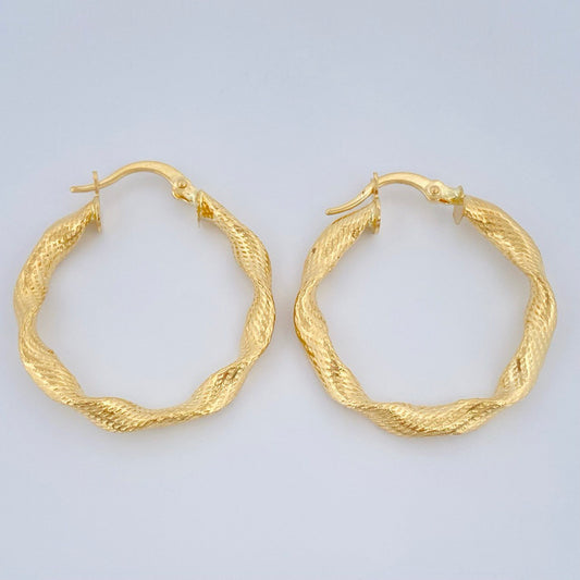Candongas Tori 2.8gr / 3cm / Oro Amarillo 18K &