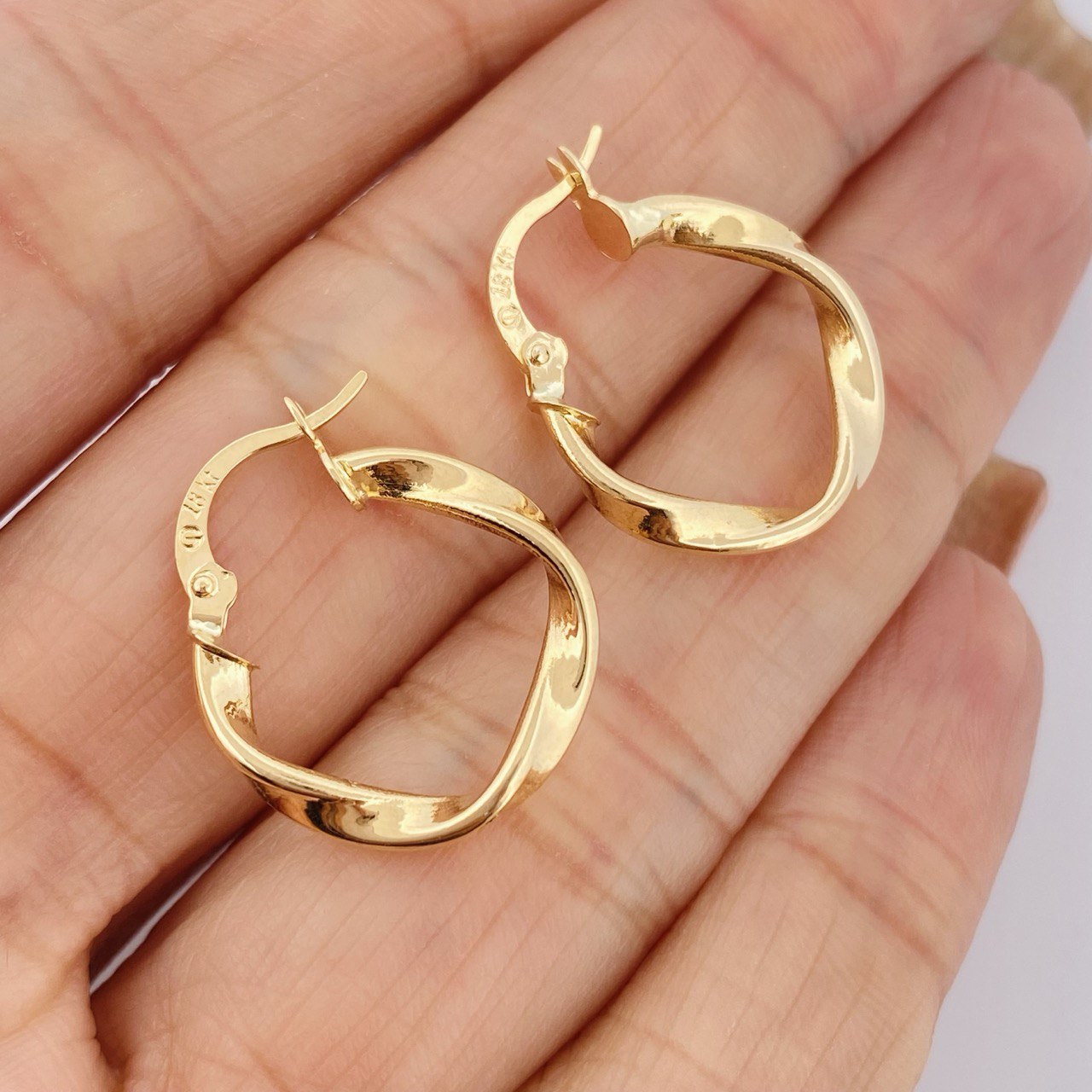 Candongas Milu 1.35gr / 2cm / Oro Amarillo 18K &