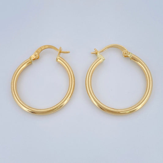 Candongas Jass 1.55gr / 2.5cm / Oro Amarillo 18K &