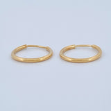 Candongas Mini Aro 0.6gr / 1.2cm / Oro Amarillo 18K &