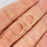 Candongas Mini Aro 0.6gr / 1.2cm / Oro Amarillo 18K &