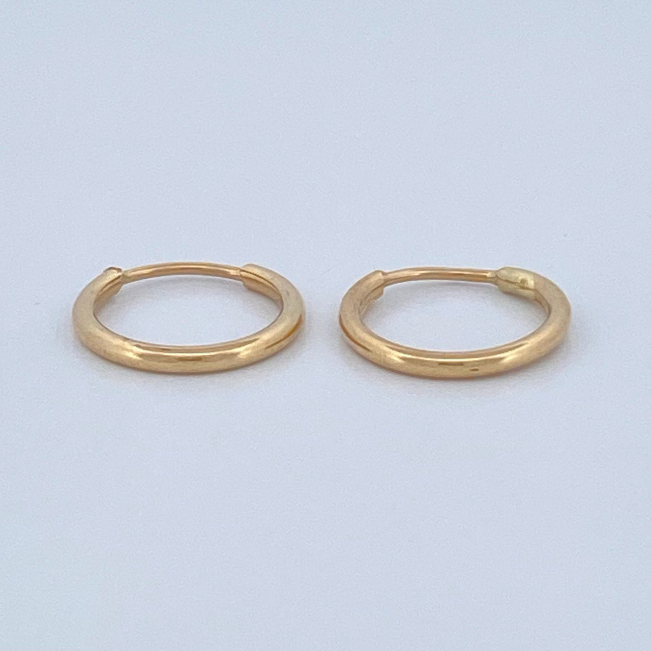 Candongas Mini Aro 0.55gr / 1cm / Oro Amarillo 18K &