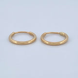Candongas Mini Aro 0.55gr / 1cm / Oro Amarillo 18K &