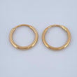 Candongas Mini Aro 0.55gr / 1cm / Oro Amarillo 18K &