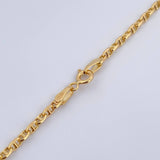 Cadena Marinera 4.9gr / 60cm / Oro Amarillo +3 18K $