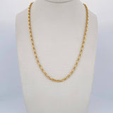 Cadena Marinera 4.9gr / 60cm / Oro Amarillo +3 18K $