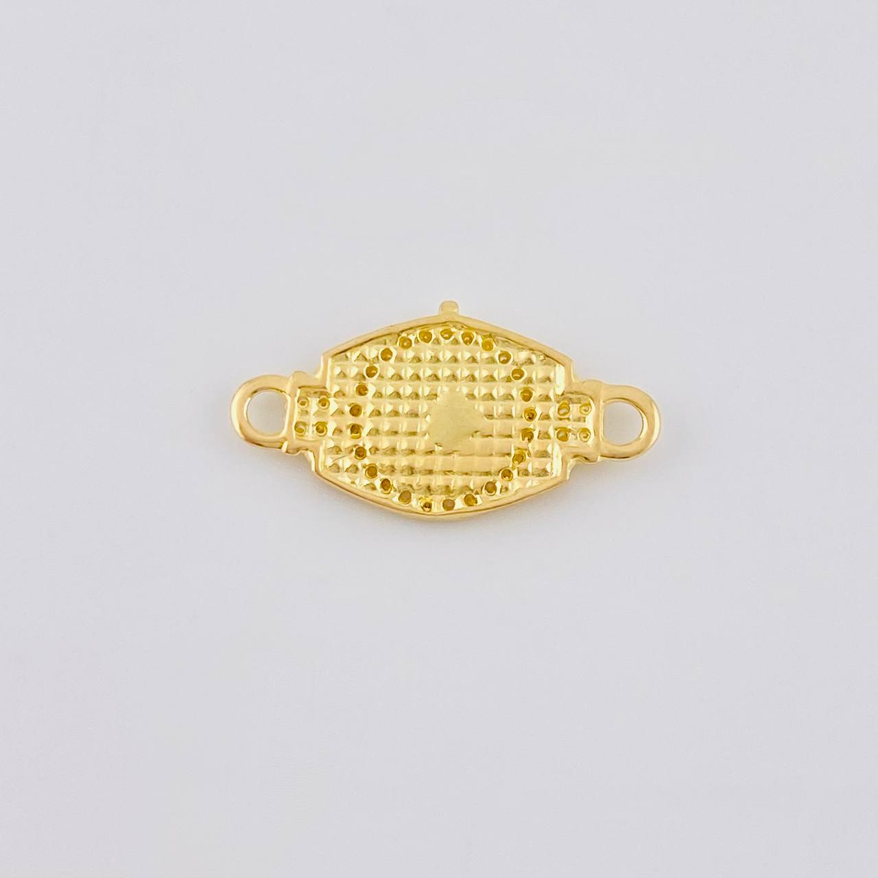 Herraje Corona Blanca 1.4 g / 2 cm Oro Amarillo 18K