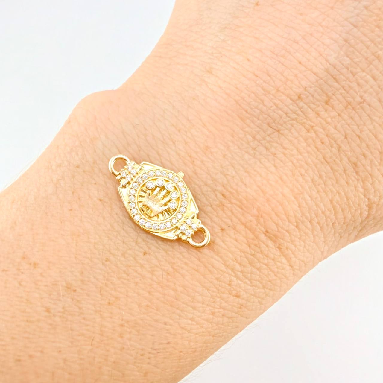 Herraje Correa Corona 1.4 g / 2.1 cm Oro Amarillo 18K