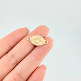 Herraje Corona Blanca 1.4 g / 2 cm Oro Amarillo 18K