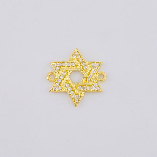 Herraje Estrella De David 1.5 g / 1.5 cm Oro Amarillo 18K