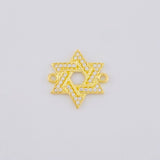 Herraje Estrella De David 1.1 g / 1.5 cm Oro Amarillo 18K