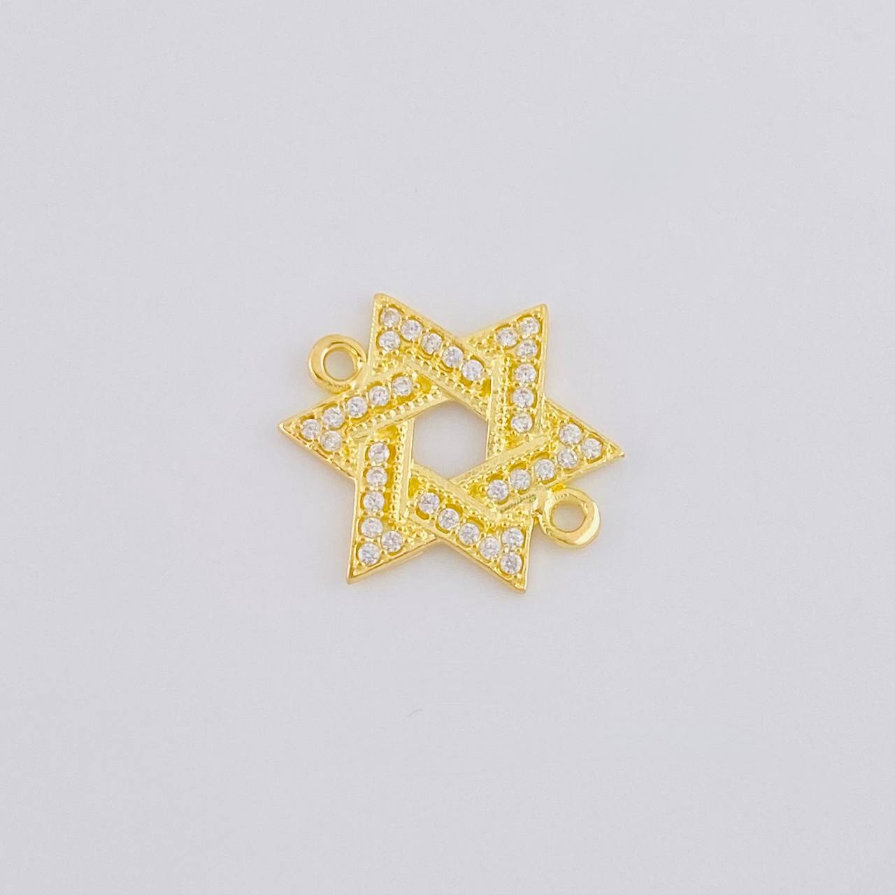 Herraje Estrella De David 1.1 g / 1.5 cm Oro Amarillo 18K
