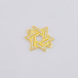 Herraje Estrella De David 1.5 g / 1.5 cm Oro Amarillo 18K