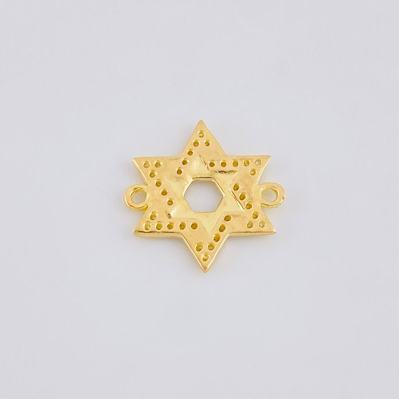 Herraje Estrella De David 1.5 g / 1.5 cm Oro Amarillo 18K