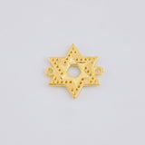 Herraje Estrella De David 1.1 g / 1.5 cm Oro Amarillo 18K