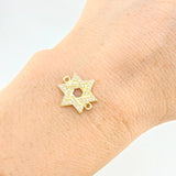 Herraje Estrella De David 1.5 g / 1.5 cm Oro Amarillo 18K