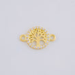 Herraje Árbol De La Vida 0.5 g / 1.4 cm Oro Amarillo 18K
