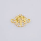 Herraje Árbol De La Vida 0.5 g / 1.4 cm Oro Amarillo 18K