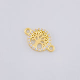 Herraje Árbol De La Vida 0.5 g / 1.4 cm Oro Amarillo 18K