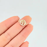 Herraje Árbol De La Vida 0.5 g / 1.4 cm Oro Amarillo 18K