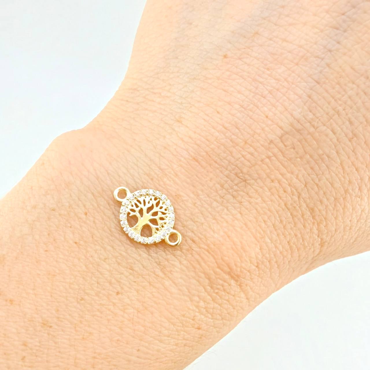 Herraje Árbol De La Vida 0.5 g / 1.4 cm Oro Amarillo 18K