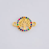 Herraje Árbol De La Vida 0.55 g / 1.5 cm Oro Amarillo 18K