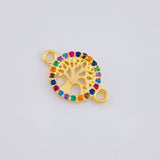 Herraje Medalla Arbol De La Vida 0.6 g / 1.5 cm Oro Amarillo 18K