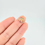 Herraje Medalla Arbol De La Vida 0.6 g / 1.5 cm Oro Amarillo 18K