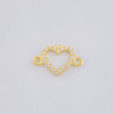 Herraje Silueta Corazón 0.4 g / 1.3 cm Oro Amarillo 18K